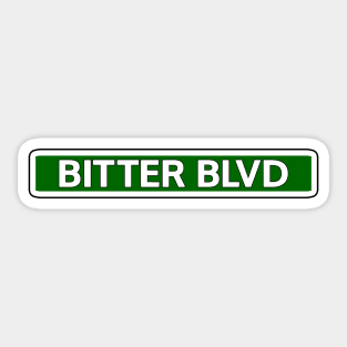 Bitter Blvd Street Sign Sticker